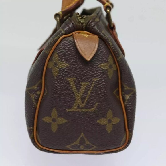 LOUIS VUITTON Monogram Mini Speedy Hand Bag M41534 LV Auth 83523 - Picture 4 of 16